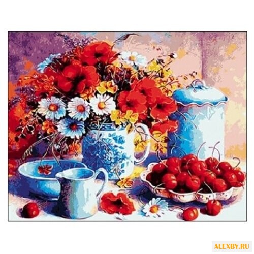 Рыжий кот Картина по номерам