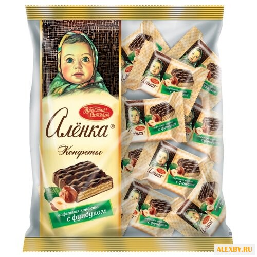 Конфеты Алёнка вафельные с