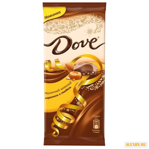 Шоколад Dove молочный карамель