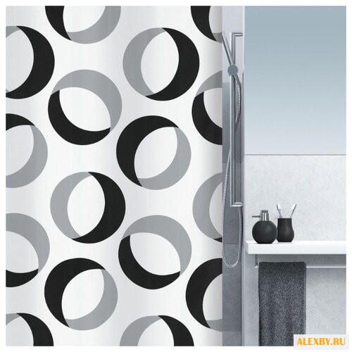 Штора Spirella Rings 180x200