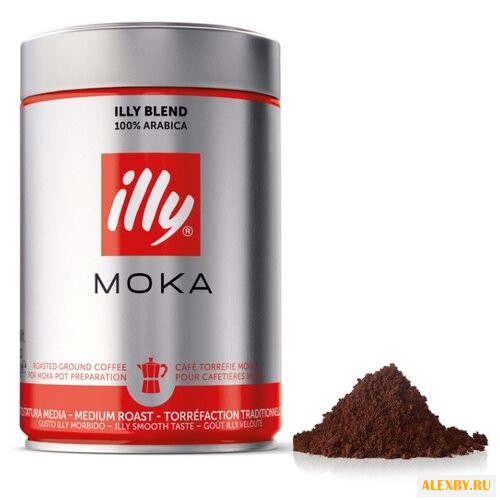 Кофе молотый illy MOKA средняя