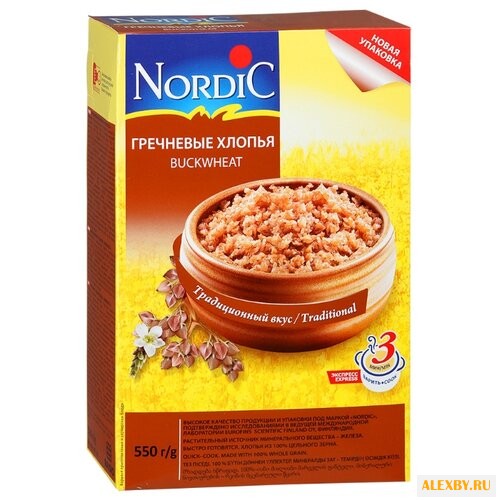 Nordic Хлопья гречневые 550 г