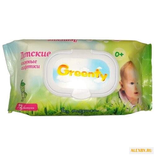 Влажные салфетки Greenty