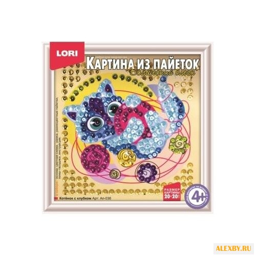 LORI Картина из пайеток Котенок