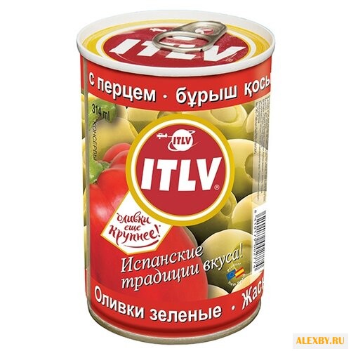 Купить ITLV Оливки зеленые с перцем в