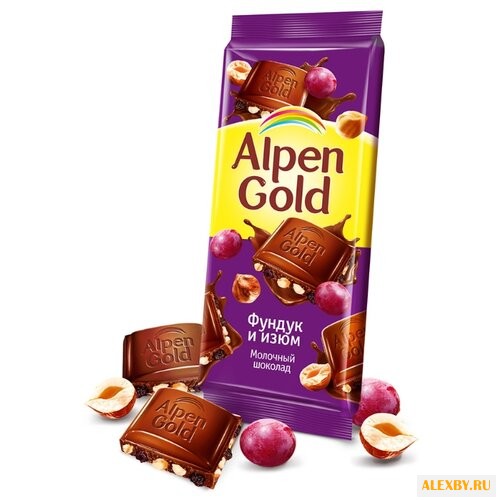 Шоколад Alpen Gold молочный с