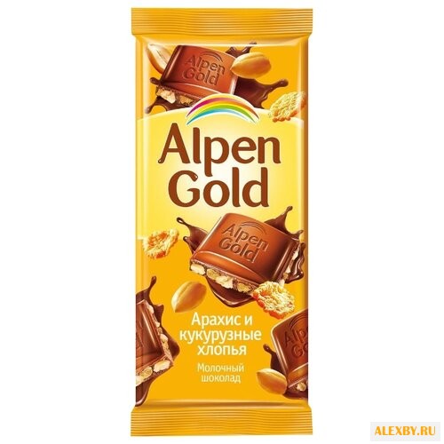 Шоколад Alpen Gold молочный с