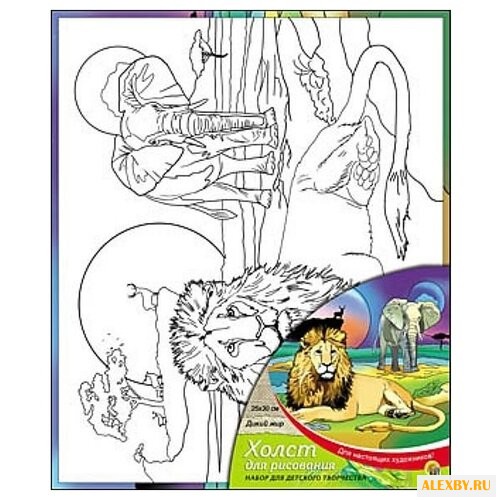 Рыжий кот Картина по контурам