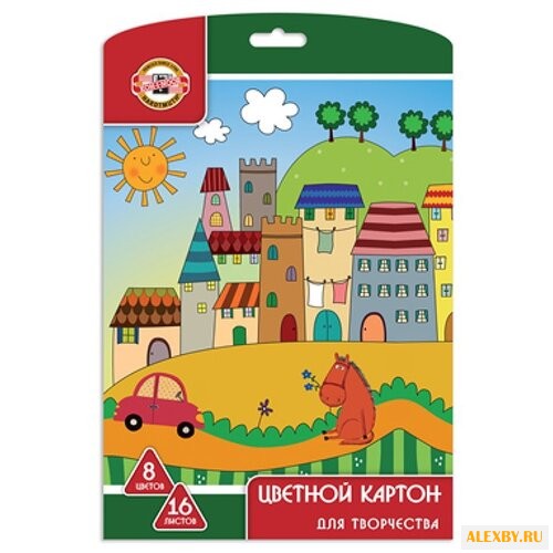 Цветной картон мелованный