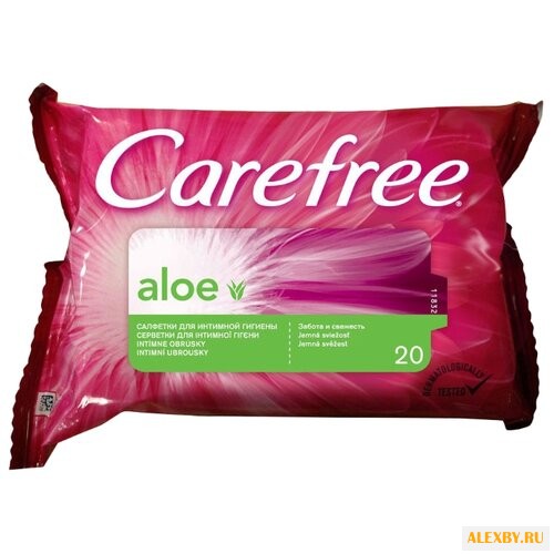 Carefree Влажные салфетки Алоэ