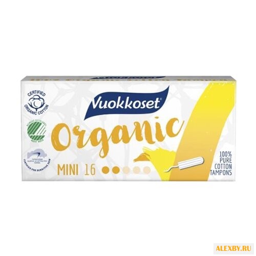 Купить Vuokkoset тампоны Organic Mini