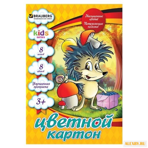 Цветной картон Ежик Kids