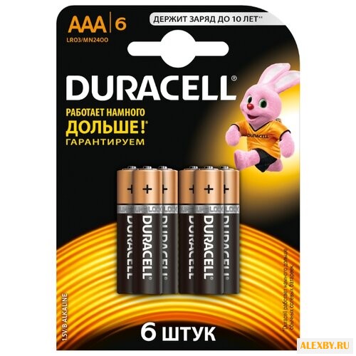 Батарейка AAA Duracell LR03-6BL