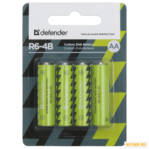 Батарейка AA Defender R6-4B