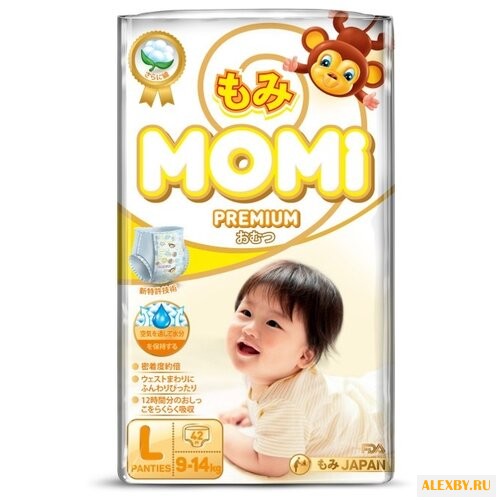 Momi трусики Premium L 9-14 кг