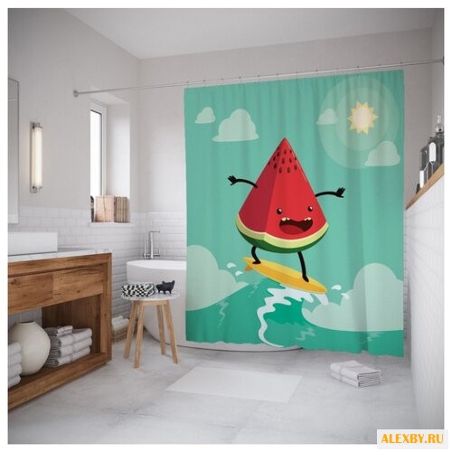 Штора JoyArty Арбуз на серфе
