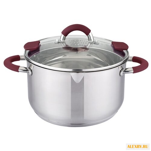 Кастрюля Agness со сливом 39 л