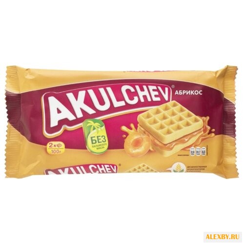 Вафли венские Akulchev Абрикос