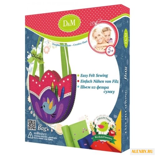 Купить D&M Шьем из фетра сумку Птицы и