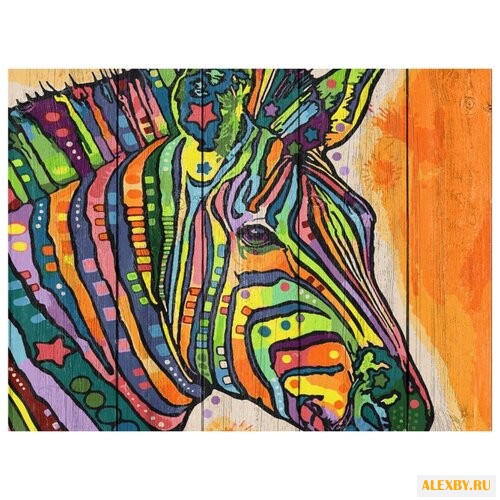 DALI Картина по номерам Зебра