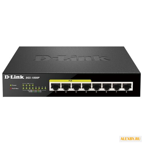 Коммутатор D-link DGS-1008P D1A