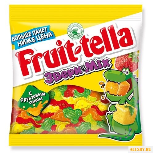 Мармелад Fruit-tella Звери Mix