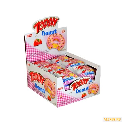 Elvan Пончик Today Donut клубника