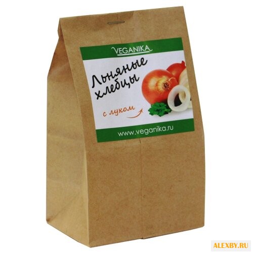 Хлебцы льняные VEGANIKA С луком