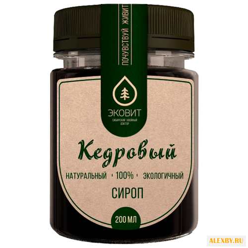 Сироп Эковит кедровый
