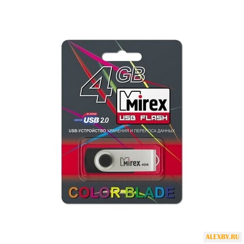 Флешка Mirex SWIVEL RUBBER