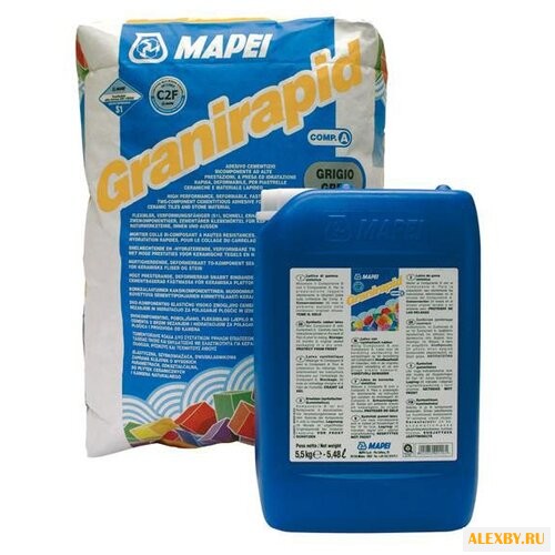 Клей Mapei Granirapid A+В серый