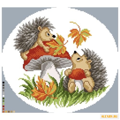 Цветной Вышивка крестом Два