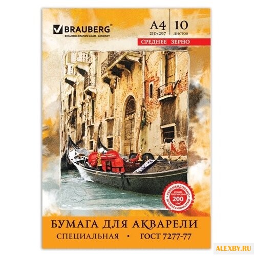 Папка для акварели BRAUBERG