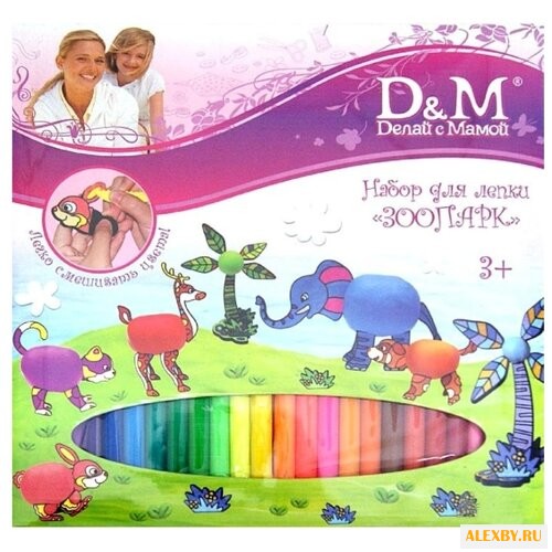 Пластилин D&M Зоопарк 35610