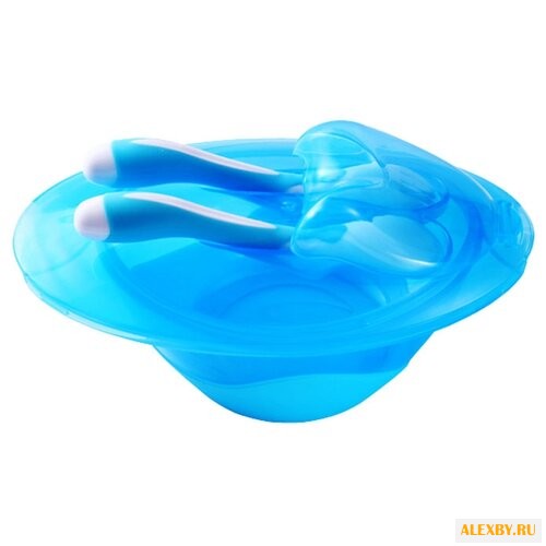 Тарелка BabyOno с ложкой и