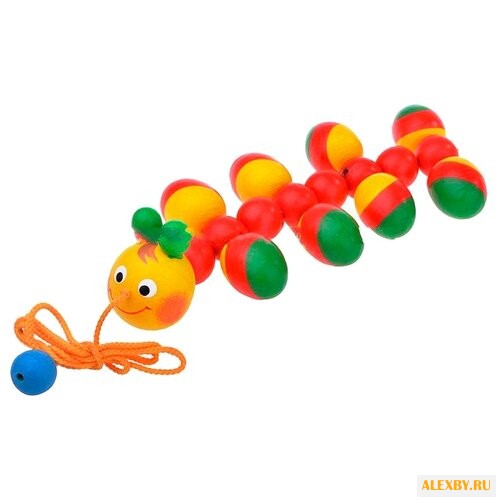 Каталка-игрушка КЛИМО Гусеница