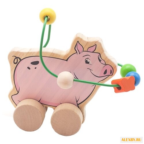 Купить Лабиринт Игрушки из дерева Свинья