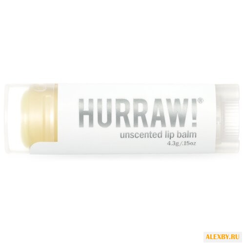 Hurraw! Бальзам для губ Unscented