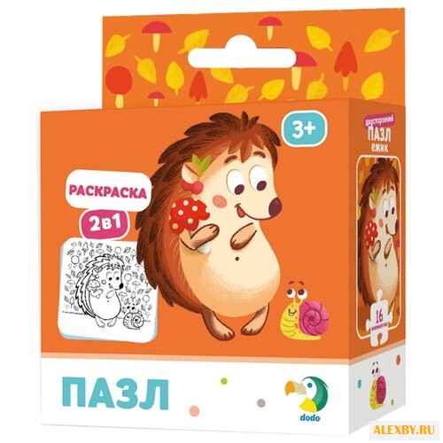 Пазл Dodo Ежик 2 в 1 R300119