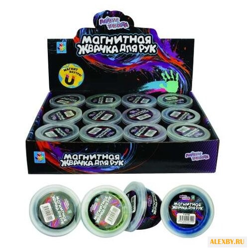 Жвачка для рук 1 TOY с магнитом