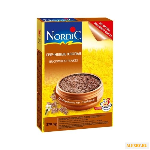 Nordic Хлопья гречневые 370 г