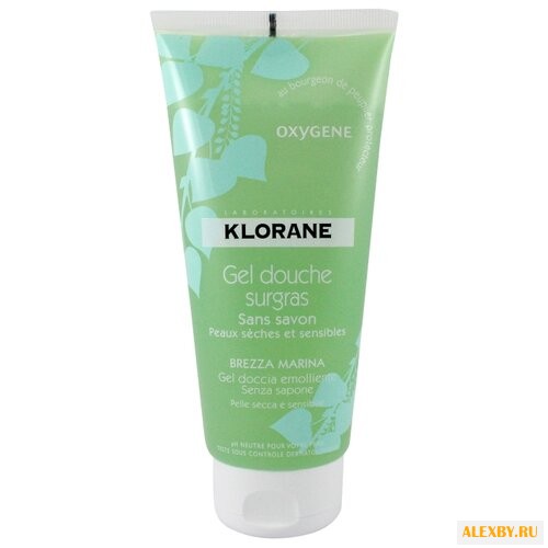 Гель для душа Klorane Oxygene