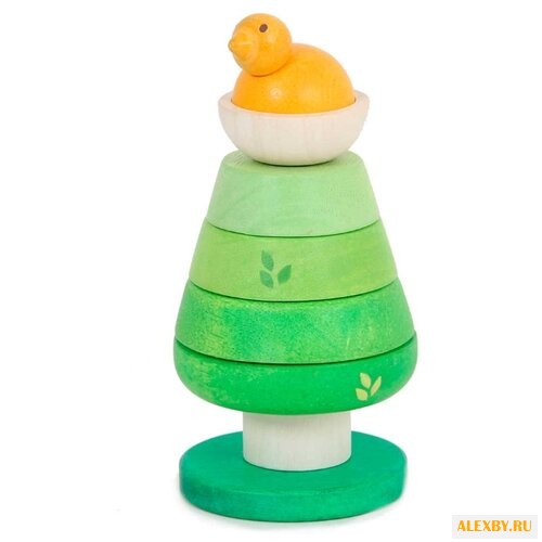 Пирамидка Le Toy Van Зелёное